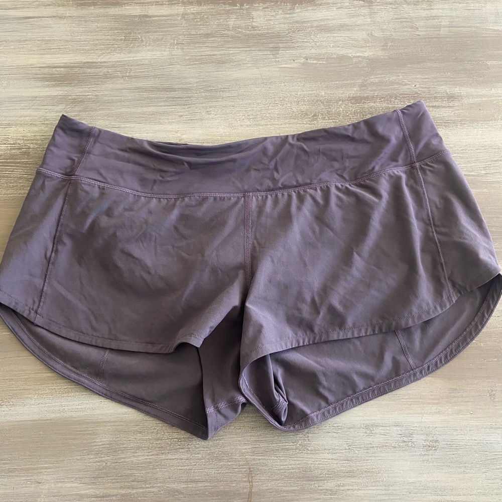 Lululemon Speed Up Shorts 4” Purple Lined